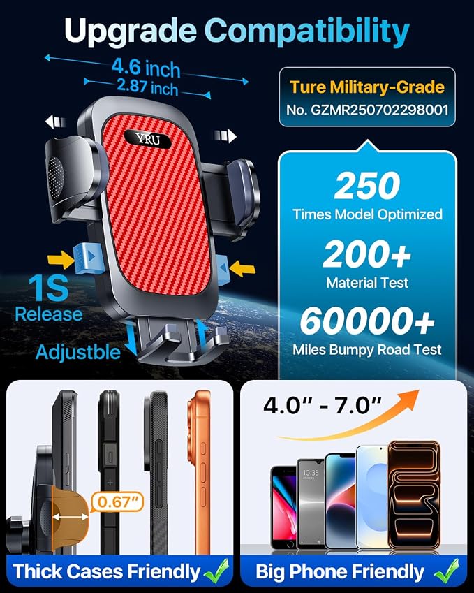 YRU Dashboard Cell Phone Holder - Image 8