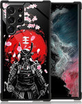 for Samsung Galaxy S22 Ultra Case, Sakura Japanese Samurai Pattern Graphic by FKBRCL4U