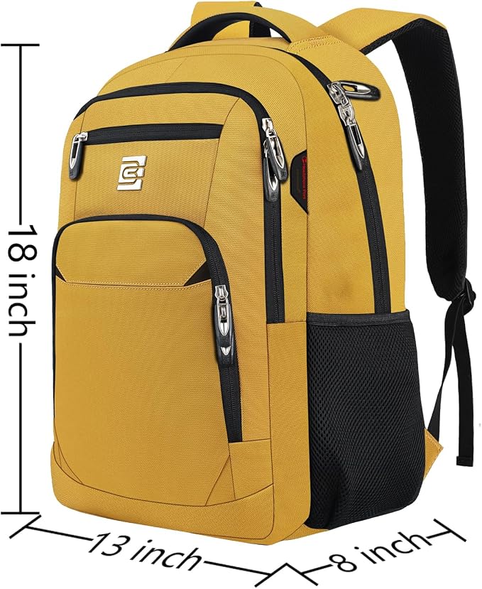 Volher Laptop Backpack, Business Travel Anti Theft Slim Durable Laptops Backpack - Image 3