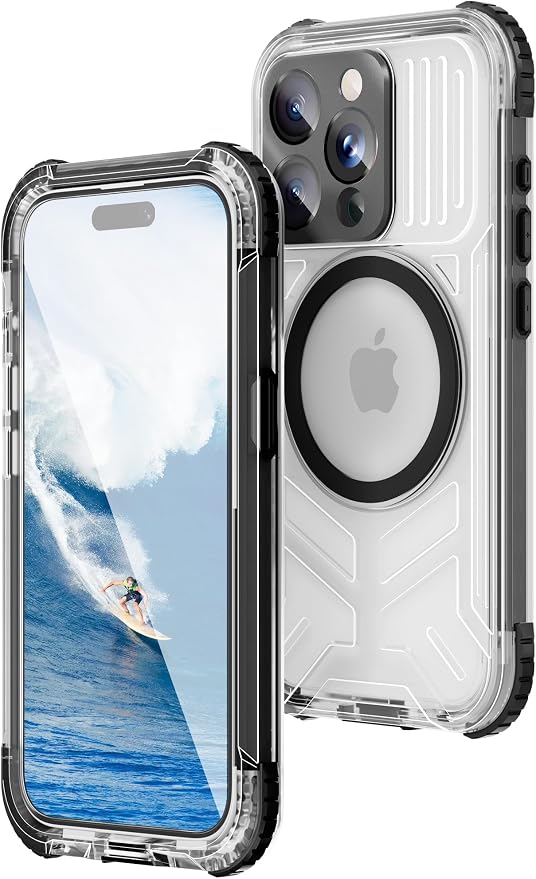 WIFORT for iPhone 15 Pro Max Waterproof Case, 360 Full Body Sealed Protection by WIFORT