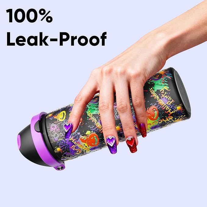 Insulated Water Bottle with Straw - Image 5