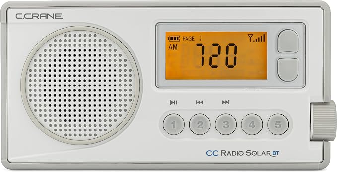 C. Crane CCRadio Solar with Bluetooth Receiving, Emergency Crank NOAA Weather - Image 9