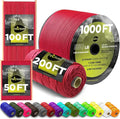 TECEUM Reflective Paracord Rope 1000 – 1000ft/200ft/100ft/50ft – 40+ Colors – by TECEUM