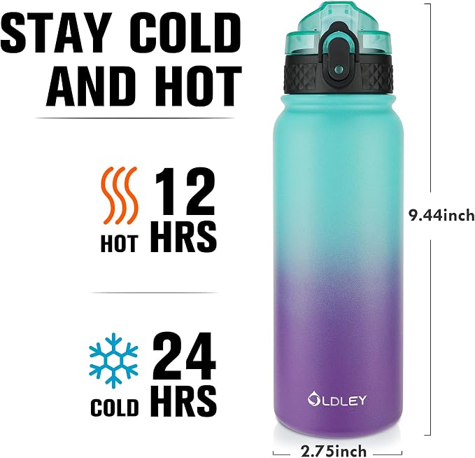 Oldley Insulated Water Bottle 20oz Water Bottles - Image 3