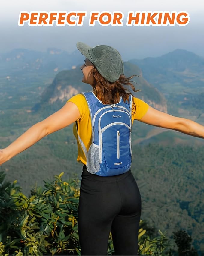 Seektop Small Hiking Backpack Expandable 12L-15L, Lightweight Packable - Image 10
