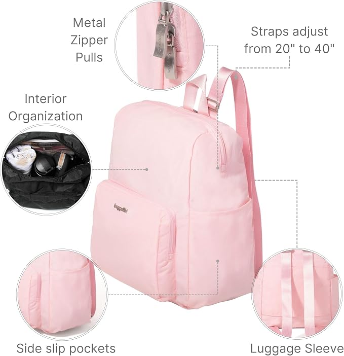 Carryall Packable Lightweight Travel Backpack 14x11" Folding Compact Nylon - Image 4