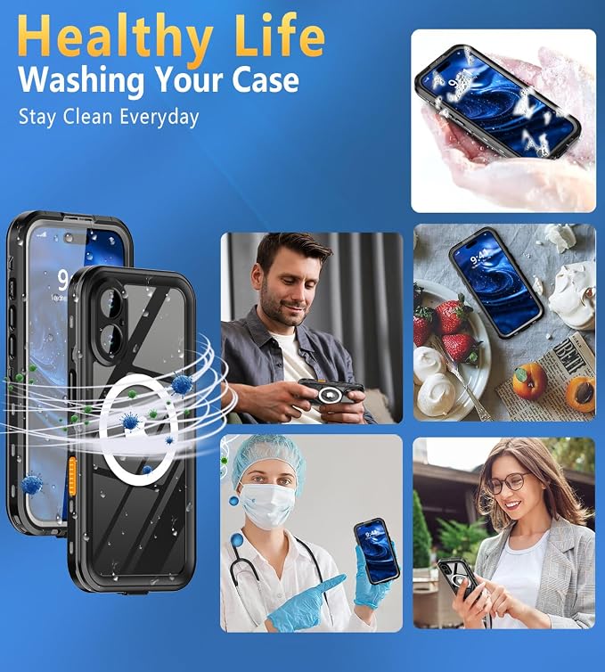 for iPhone 17 Case Waterproof, Full Body Underwater Dustproof Shockproof Case - Image 7