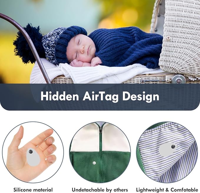 for Airtag Holder for Kids Baby Toddler Hidden 2 Pack GPS Tracker Case - Image 2