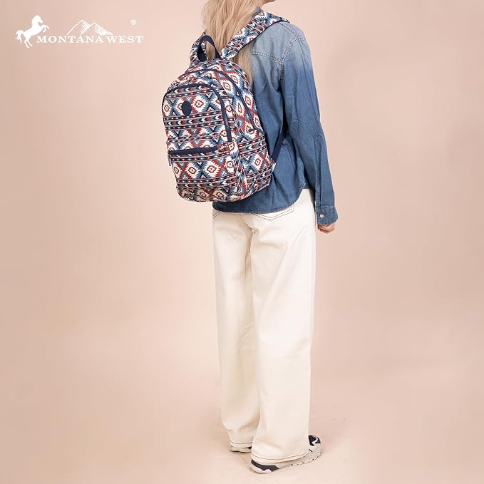 Montana West Backpack for Women Western Travel Backpack Purse Casual Daypack - Image 3