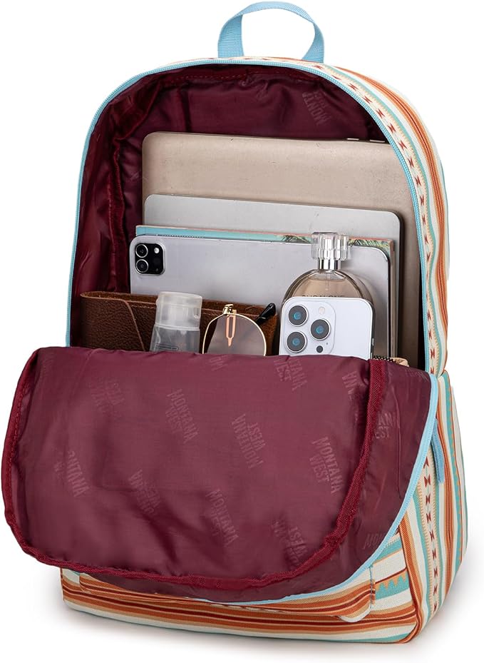 Montana West Backpack for Women Men 2 PCS Lightweight College Bookbags Casual - Image 4