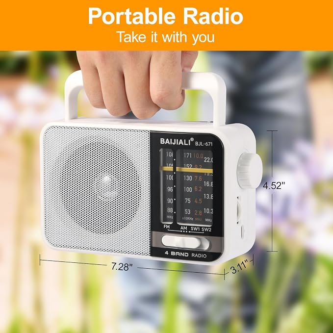 BAIJIALI AM FM SW Portable Radio - Image 2