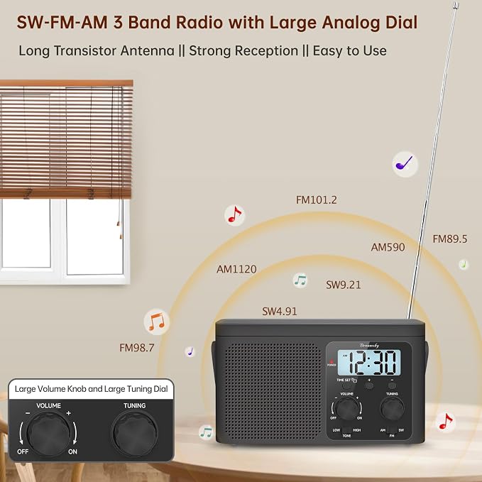 DreamSky AM FM Radio Portable - Image 2