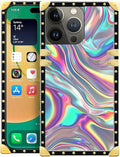 Compatible with iPhone 14 Pro Max Case, Holographic Abstract Iridescent by Unknown