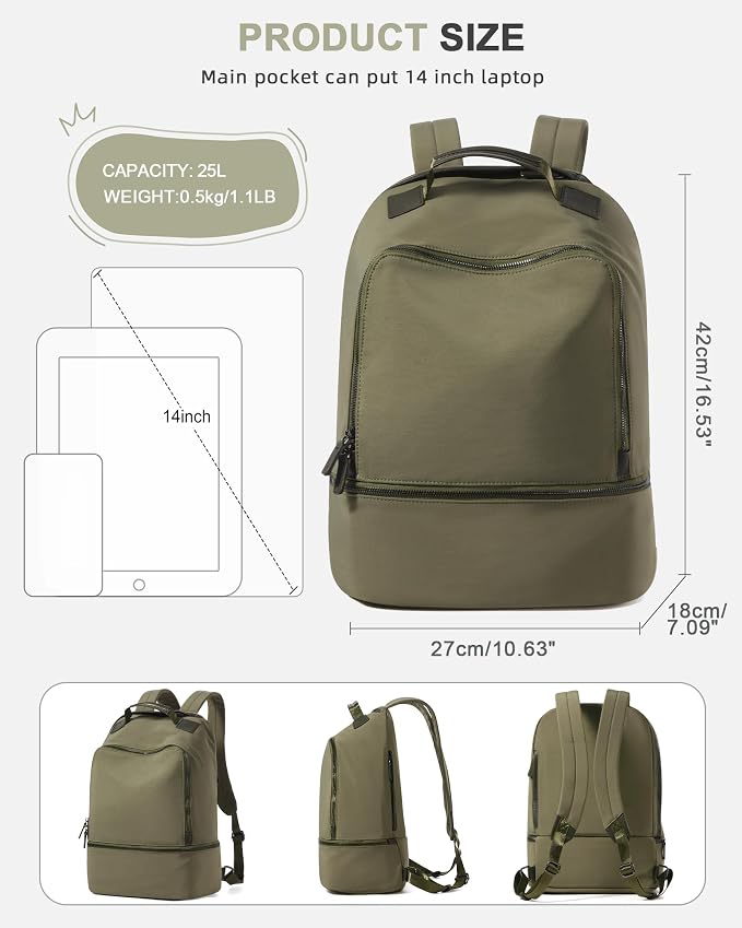 Gym Backpack for Women Waterproof Small Gym Bag - Image 2