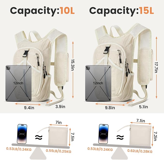 Small Hiking Backpack 10L- Lightweight Packable Foldable Backpack - Image 5