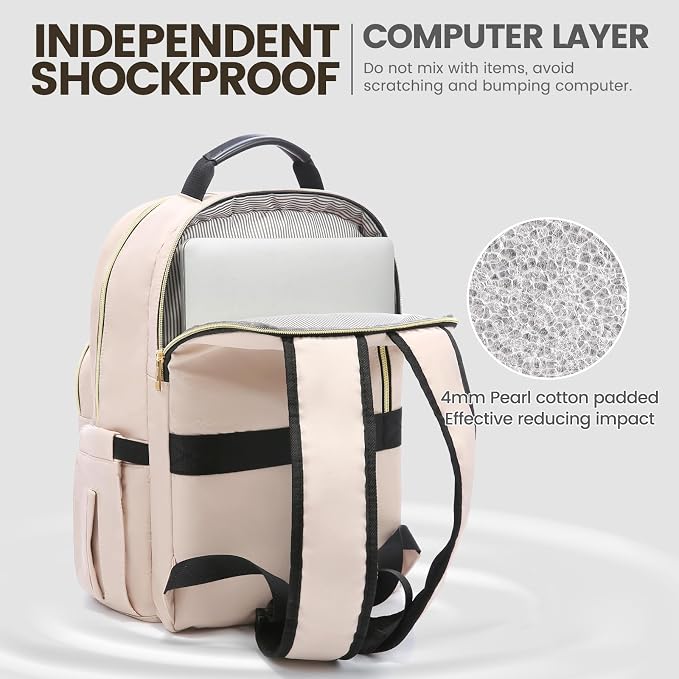 LOVEVOOK Laptop Backpack for Women 18.4 inch, Cute Womens Travel Backpack Purse - Image 3