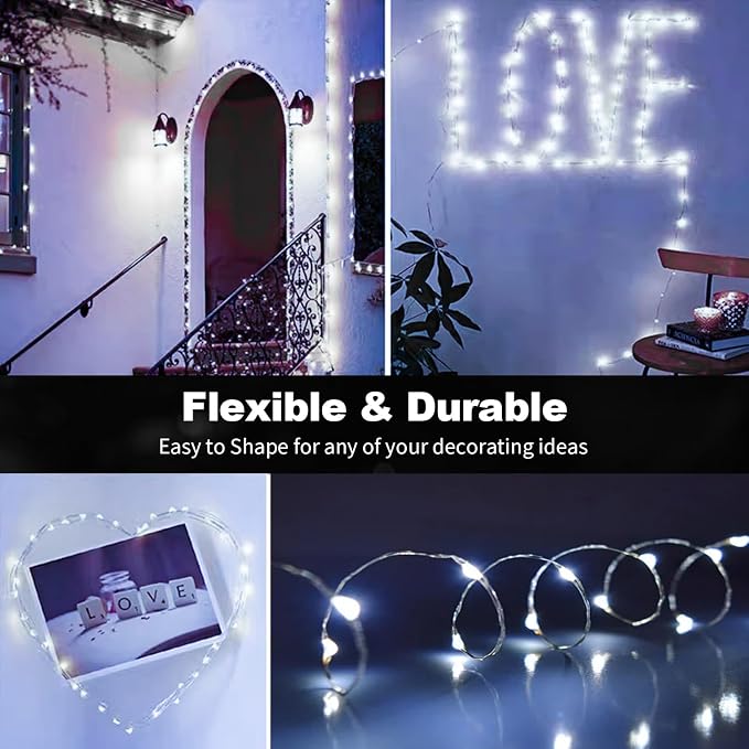 30 Pack LED Fairy Lights Battery Operated, 3 Features Blinking Slowly Blinking - Image 6