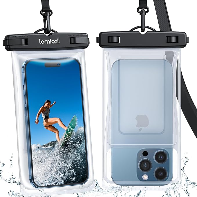 Lamicall 2PCS Waterproof Phone Pouch Floating by Lamicall