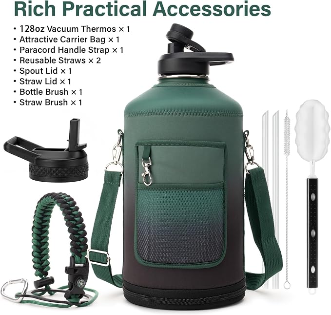 DYSANKY 1 Gallon Water Bottle Insulated | Thickened Stainless Steel Vacuum - Image 2