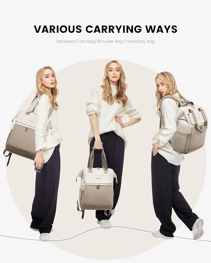 LOVEVOOK Laptop Backpack for Women, 15.6 Inch Work Laptop Bag - Image 6