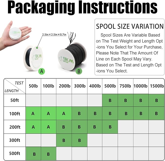 9KM DWLIFE Kevlar Cord– High Tensile Strength Kevlar Thread, 50–1500lb - Image 6