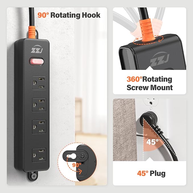 Outdoor Power Strip Weatherproof, IPX6 Waterproof Surge Protector - Image 4