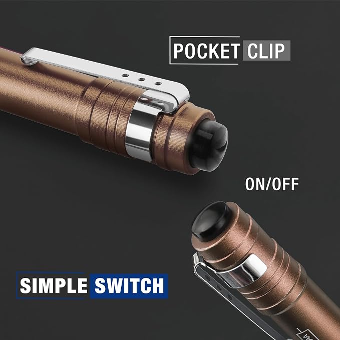 WORKPRO LED Pen Light, Aluminum Pen Flashlights, Pocket Flashlight - Image 4
