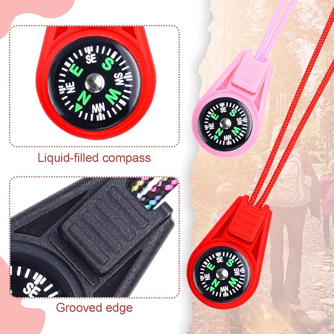 50 Pack Compass for Kids Mini Compasses Bulk Kids Toy Compass for Party - Image 3
