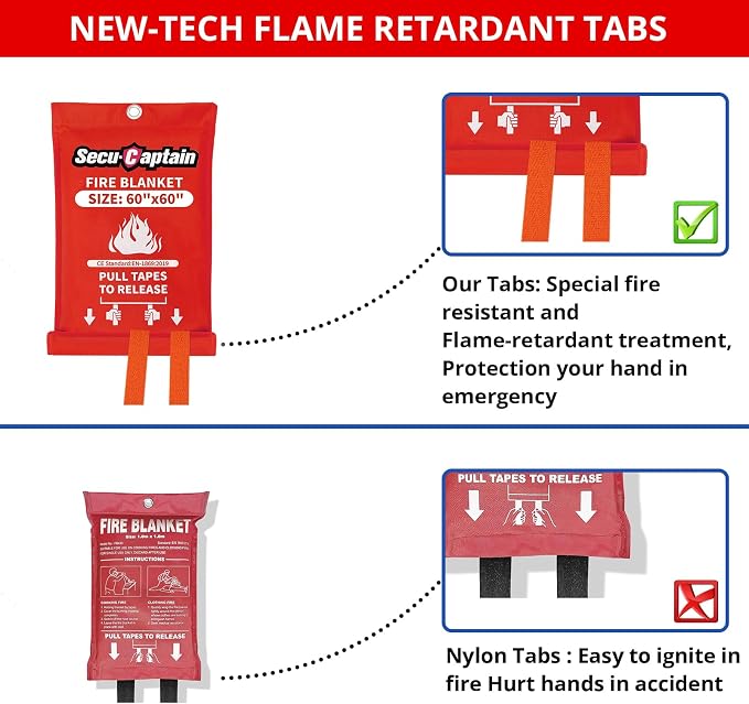 SecuCaptain Emergency Fire Blanket - Image 2
