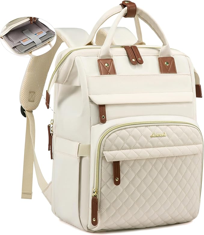 LOVEVOOK Laptop Backpack for Women, 17.3'' Waterproof Nurse Bag Teacher Work by LOVEVOOK