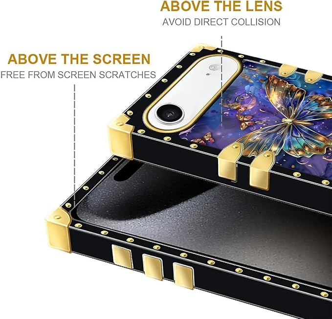 for iPhone 17 Air Case Luxury Golden Decoration - Image 7