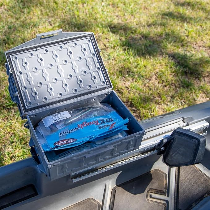 YakAttack TracPak Combo Kit – Battleship Grey | 2 Stackable Storage Boxes + - Image 7