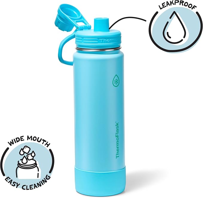 ThermoFlask 24 oz Double Wall Vacuum Insulated Stainless Steel Water Bottle - Image 3