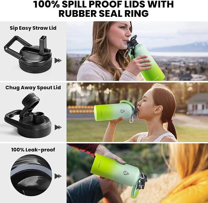RAYMYLO Insulated Water Bottle 87 oz, Triple Wall Vacuum Stainless Steel - Image 3
