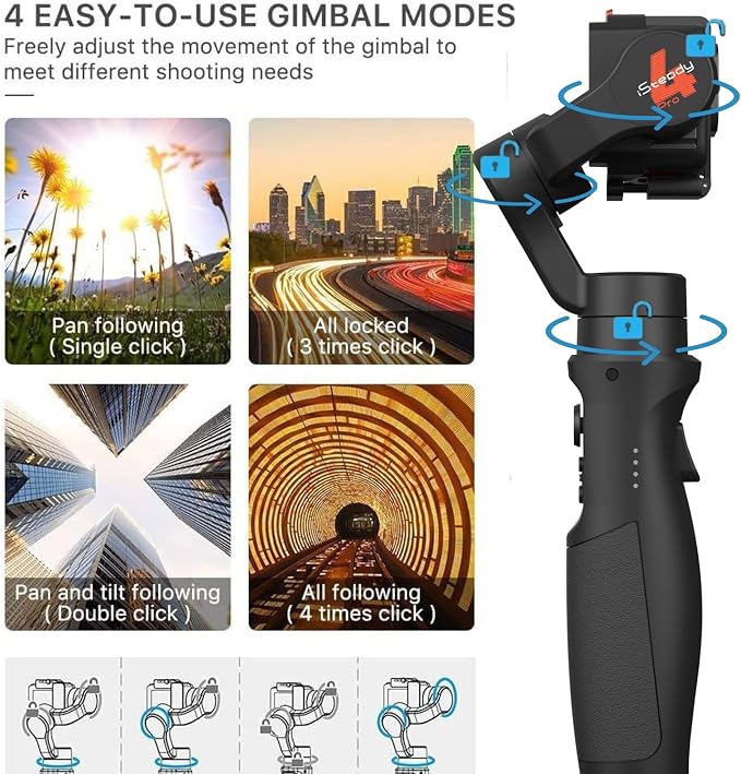 hohem iSteady Pro 4 3-Axis Gimbal Stabilizer - Image 6