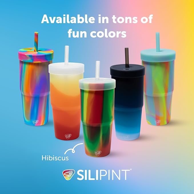 Silipint: 32oz Silicone Straw Tumbler, Unbreakable, Dishwasher Safe - Image 6