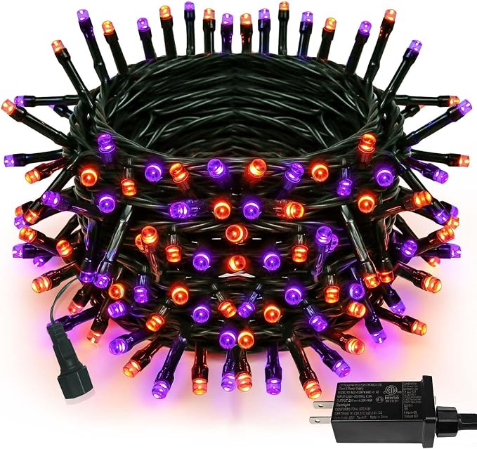 75.8 FT 200 LED Orange and Purple Halloween Tree Lights Indoor Outdoor by PRODUCTS