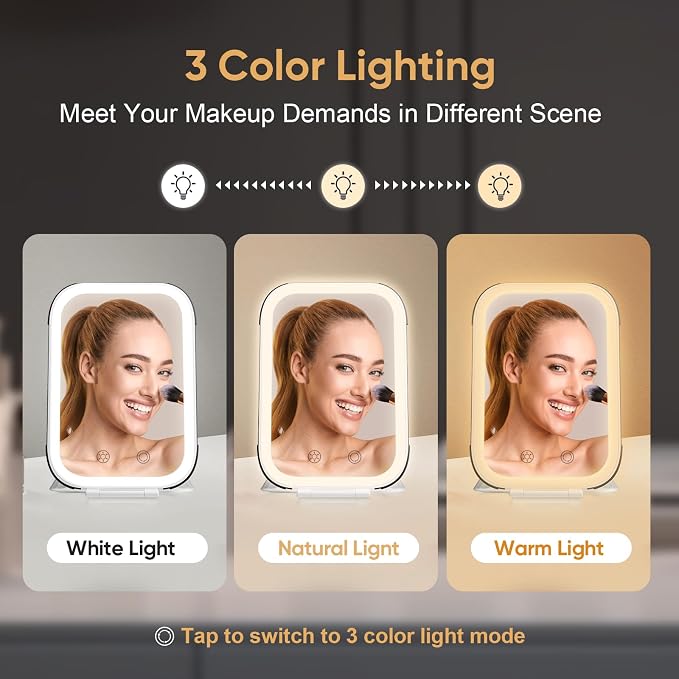 FUNTOUCH Rechargeable Travel Makeup Mirror - Image 5