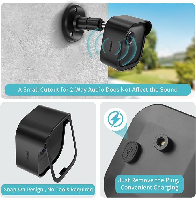 All-New Blink Outdoor Camera Wall Mount, 5 Pack Weatherproof Housing, 360 - Image 5