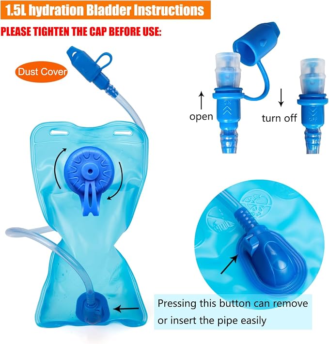 Kids Hydration Backpack, Water Hiking Backpack - Image 7