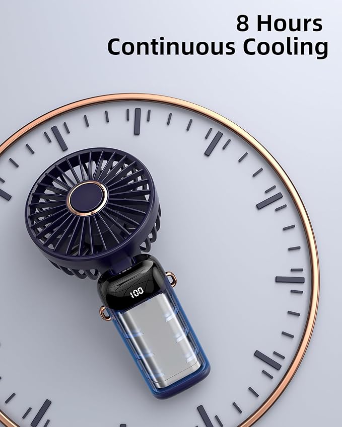 Koonie Portable Handheld Fan, Battery Operated Fan - Image 5