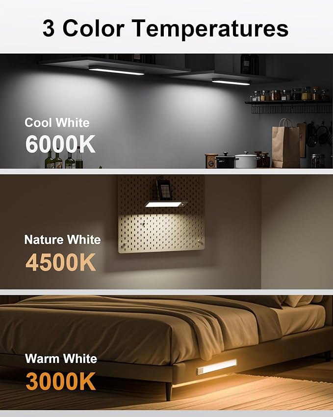 SZOKLED Under Cabinet Lighting Motion Sensor, 111-LED Magnetic Wireless Closet - Image 4