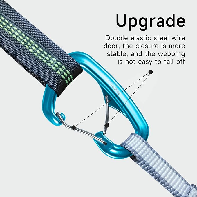 Heavy Duty Carabiner Clip Hook 8KN, - Image 3