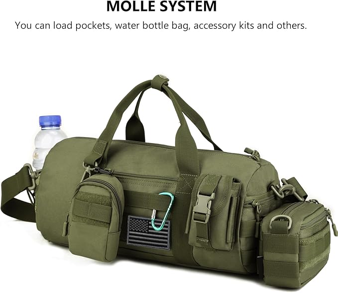 ArcEnCiel Small Tactical Duffle Bag Men Gym Pack Military Molle Shoulder Bags - Image 6