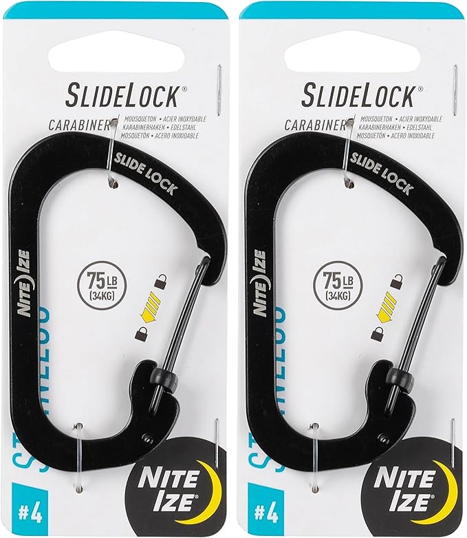 Nite IZE SlideLock Carabiner Stainless Steel by Nite+Ize