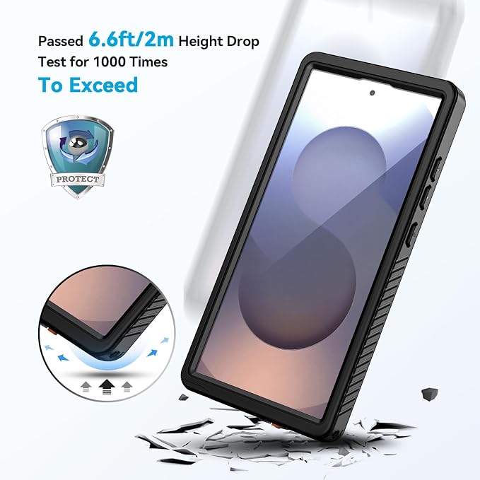Lanhiem for Samsung Galaxy S25 Ultra Case, IP68 Waterproof Dustproof, Built-in - Image 3