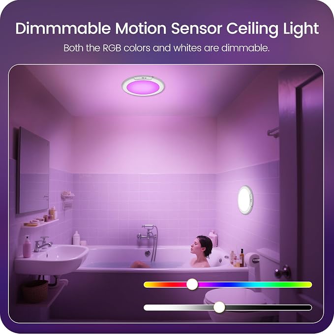 2 Pack Motion Sensor Rechargeable Shower Lights - Image 4