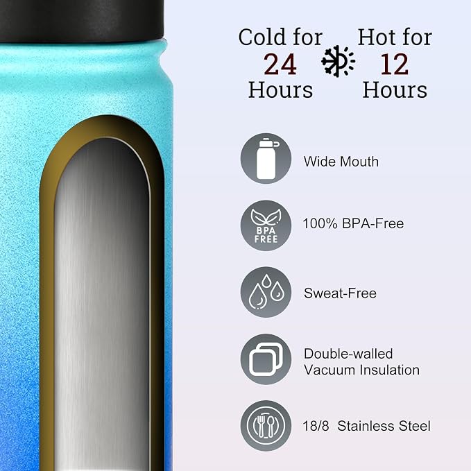 mininoo 24 oz Insulated Water Bottle - Image 3