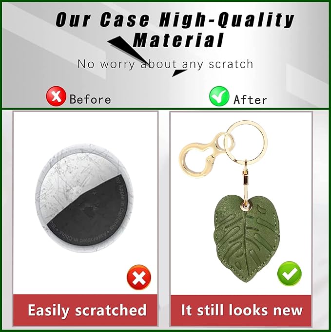 Leather Keychain Holder Case Compatible - Image 4