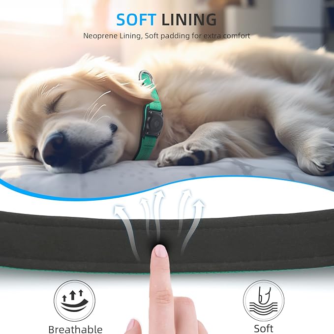 Upgraded AirTag Dog Collar, IP68 Waterproof Air Tag Dog Collar Holder, - Image 5